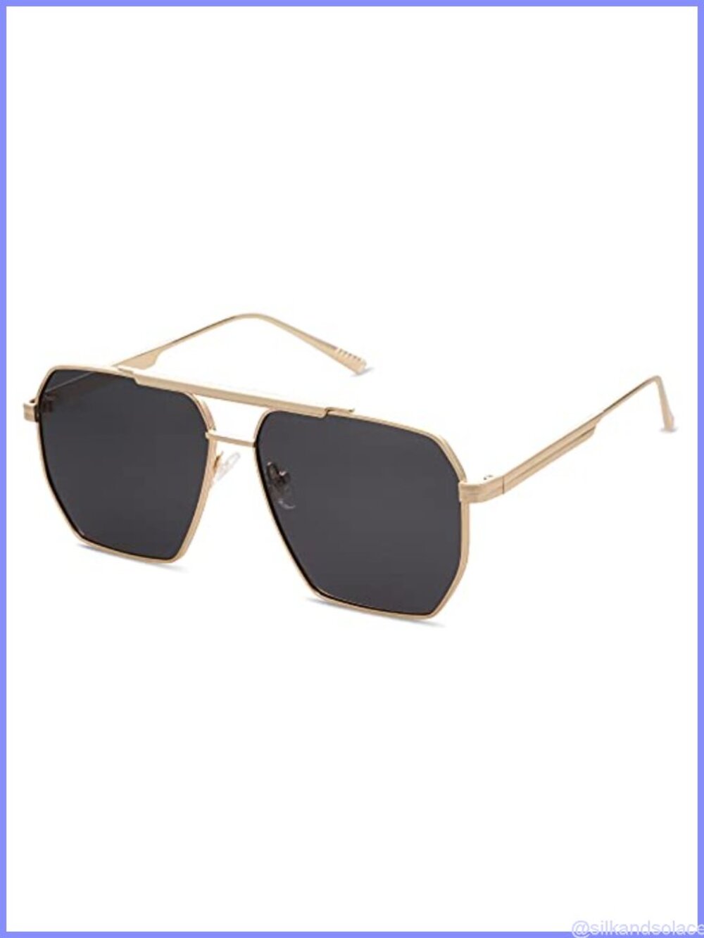 SOJOS Retro Oversized Square Polarized Sunglasses for Women Men UV400